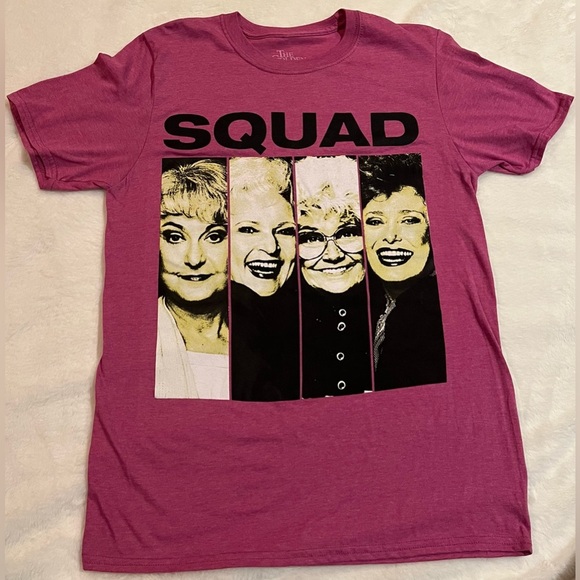 ABC Tops - The Golden Girls ‘SQUAD’ pink graphic tshirt size medium